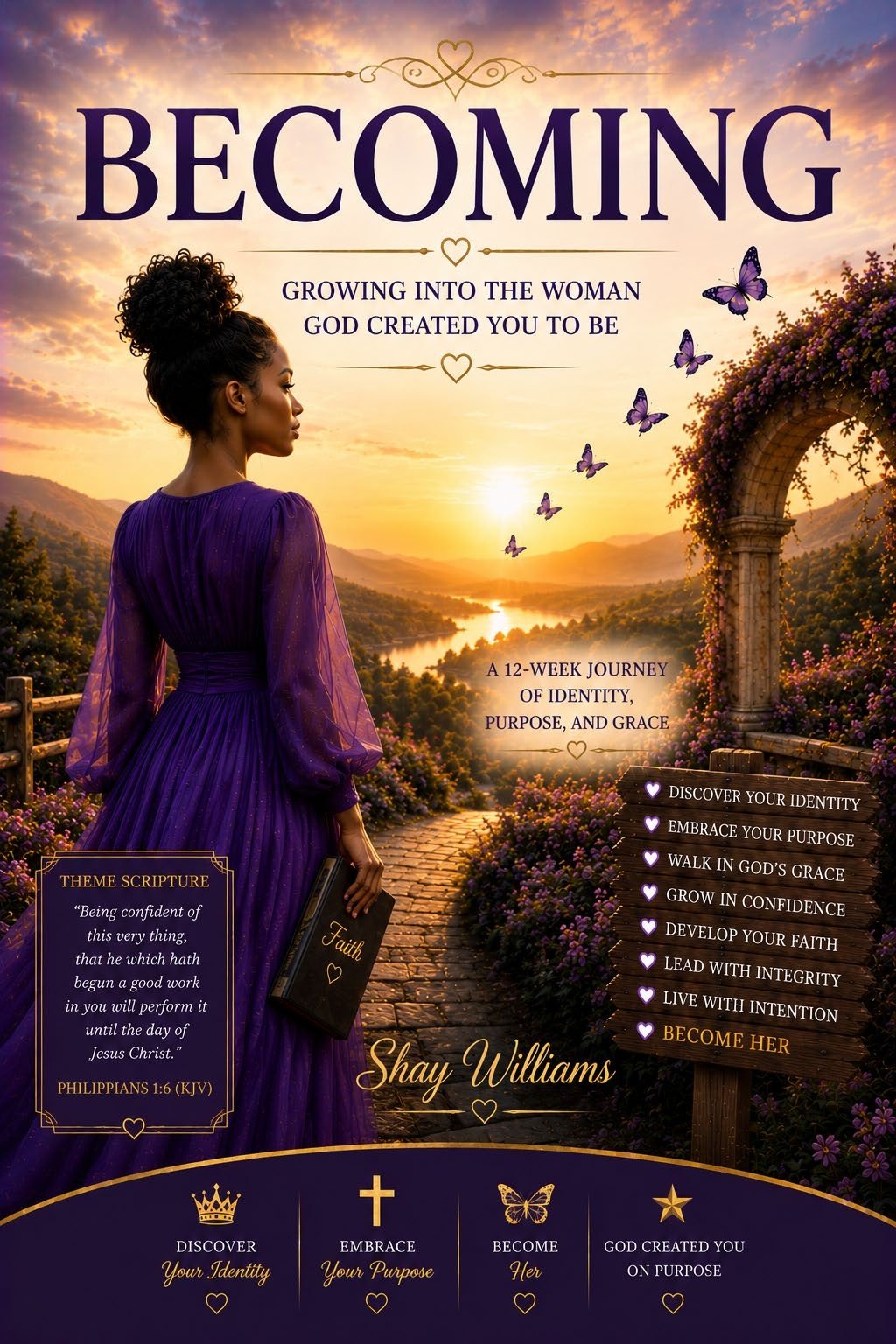 Becoming: Growing Into the Woman God Created You to Be - Digital Workbook