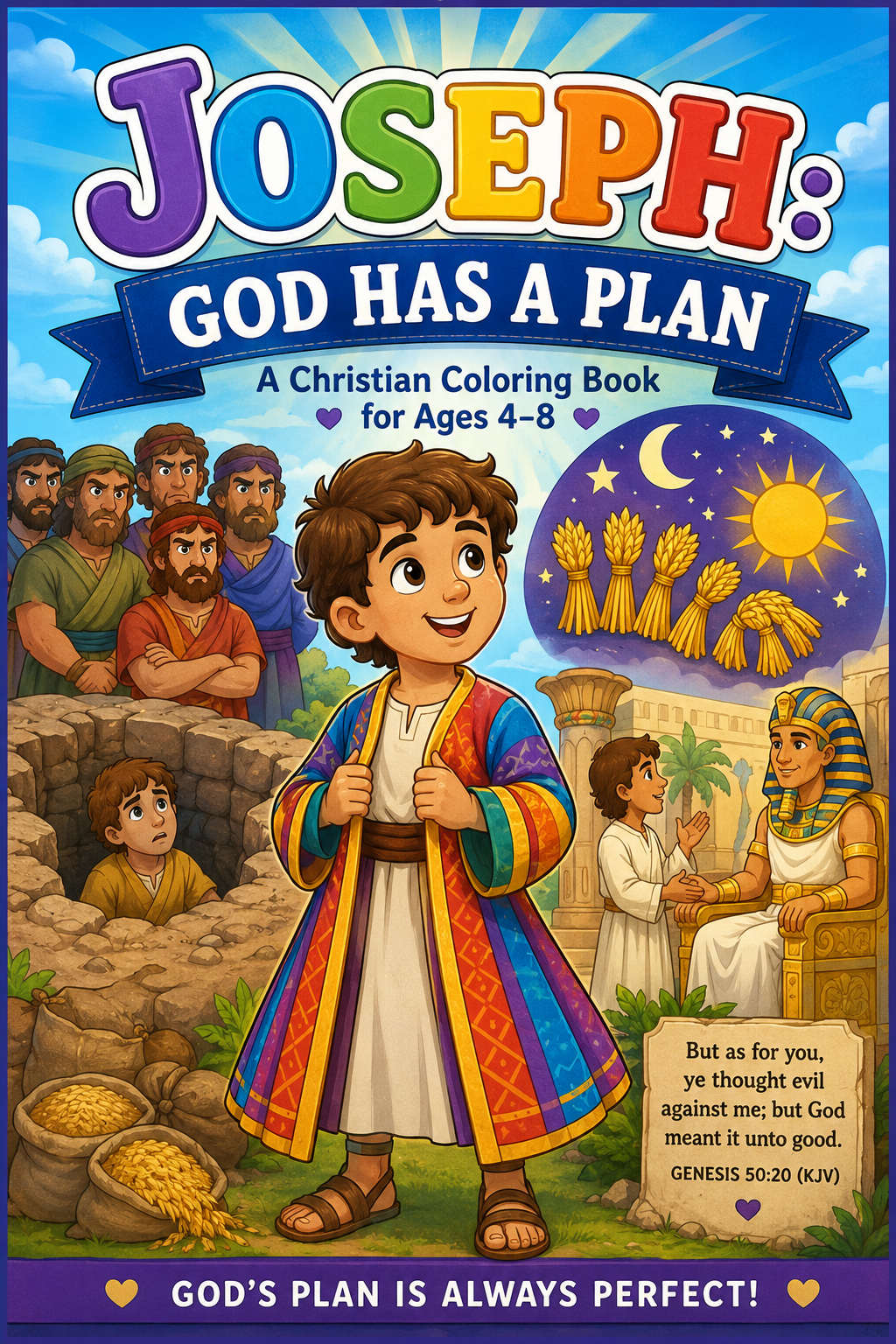 Joseph God Has a Plan - Coloring Book